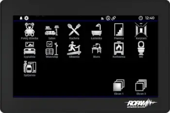 Panel me prekje Ropam TPR-7B NeoGSM-IP, ekran 7", për sistem alarmi, i zi