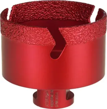 Freza diamant Dedra Hole Saw DED1594S72, 72 mm, për pllaka dhe beton