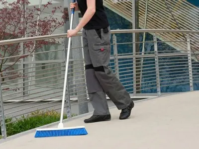 Kokë fshese Vikan 111533, fije të forta, 50cm, blu - 2