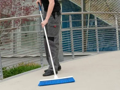 Kokë fshese Vikan 111533, fije të forta, 50cm, blu - 3