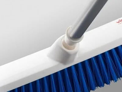 Kokë fshese Vikan 111533, fije të forta, 50cm, blu - 4