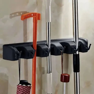 Mbajtëse muri për vegla Bigstren 20027, 40.5cm, plastikë, e zezë - 5