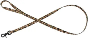 Litar për qen BarryKing Tyger Twilight, 20mm, 120cm, me motive tigri portokalli