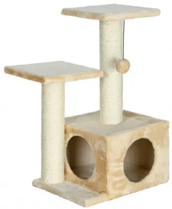 Kodra për mace Trixie Cat Tree Cave 43971, me shpelle, bezhë
