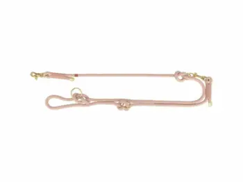Set jakë me leckë Trixie Soft Rope, 200 cm, i rregullueshëm, rozë