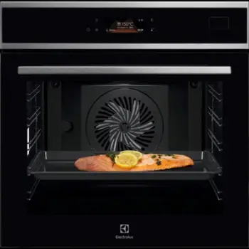 Furrë e integruar Electrolux EOB8S38X, ventilator, ekran elektronik, inoks e zezë