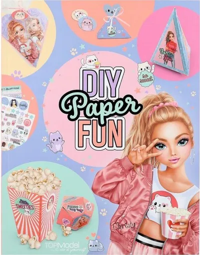 Libër kreativ TOPModel DIY Paper Fun, CUTIE STAR, aktivitet DIY, shumëngjyrësh - 1