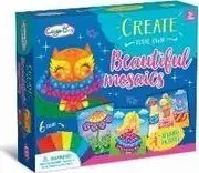 Set kreativ moshai Colorful Mosaics Owl 10912, 4 figura, me ngjitësa shumëngjyrësh