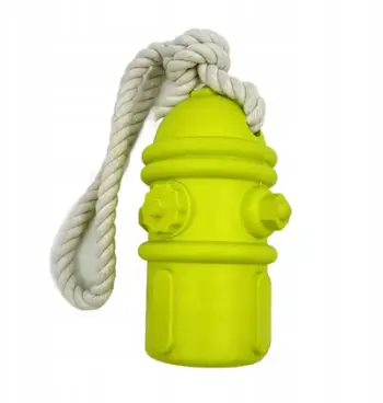 Lodër për qen Mr. Pretzel Hydrant, gome, me litar, 12 cm