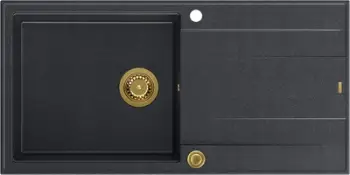 Lavaman kuzhine Quadron Evan 146, granit, i zi