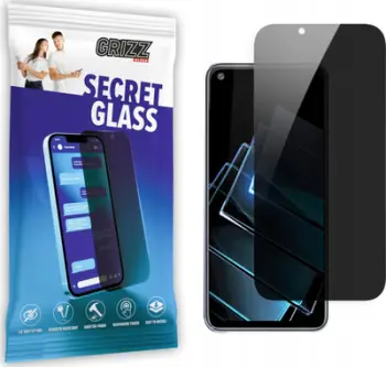Xham mbrojtës privatësie Grizz SecretGlass për Oppo K9x, xham qeramik, oleofobik, i tejdukshëm