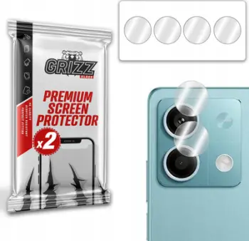 Mbrojtës kamerë GrizzGlass HybridGlass për Xiaomi Redmi Note 13 5G, set 2 copë, transparent