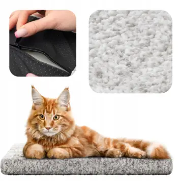 Shtrat dritareje për mace Hobbydog R2 Mattress, 50 x 25 cm, material pelush, gri