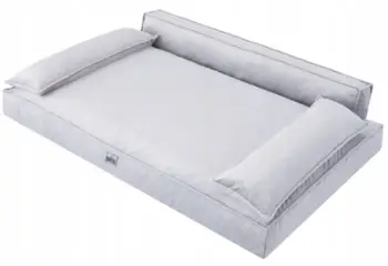 Shtrat për qen Doggy Champion XL, velur, ergonomik, gri