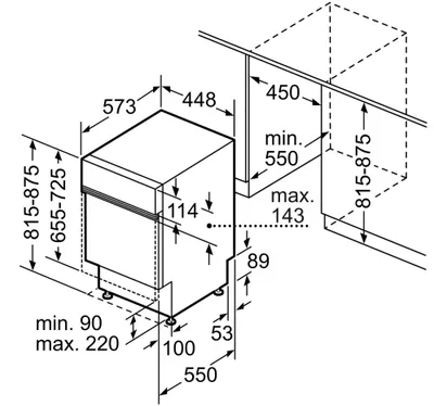 Lavastovilje gjysmë e integruar Bosch SPI4HMS49E, Series 4, 10 sete enësh, inox - 9