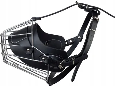Gojzë metalike PET NOVA MUZZLE-METAL S, për qen të mëdhenj, e zezë - 1