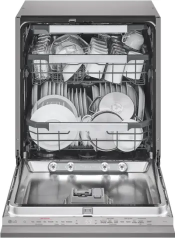 Lavastovilje e integruar LG DB476TXS, 2 shporta, inoks, gri