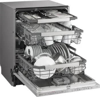 Lavastovilje e integruar LG DB597TXS, 60cm, 14 sete, inox