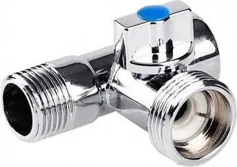Valvul trekahëshe Perfexim A3026, 1/2"x1/2"x3/4", bronz krom, argjendtë