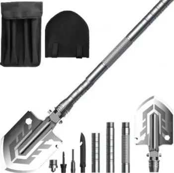 Lopatë palosëse Trizand 22640, 16 në 1, metal, e zezë