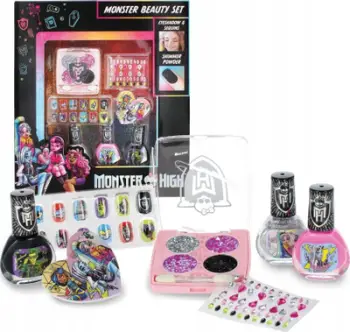 Set lojërash bukurie Monster High, llakë thonjsh, aksesorë role play, multingjyrëshe