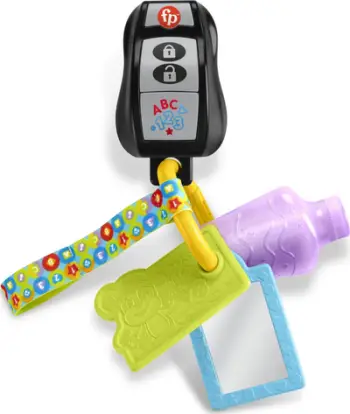 Lodër çelësa Fisher Price Laugh & Learn Play & Go Keys, interaktivë muzikorë, shumëngjyrësh