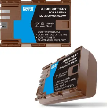 Bateri kamerë Newell LP-E6NH, 2300mAh, karikim USB-C, gri