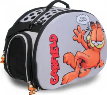 Transportuese për mace Garfield, 43x32x23cm, EVA 3D, gri