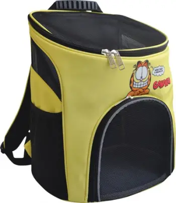 Bartëse shpine Garfield për mace dhe qen të vegjël, 25x32x39 cm, e verdhë