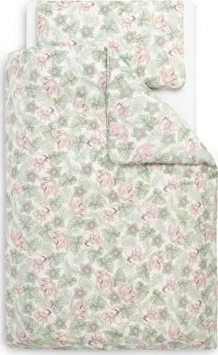 Set batanije dhe jastëk për bebe Sensillo Clematis, pambuk 100%, 100 x 135 cm