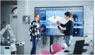 Ekran interaktiv E50 86", 4K, IR touch, i zi - 1