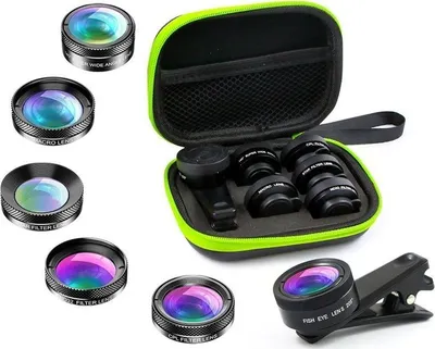 Set prej 6 lente telefoni + kutia universale Apexel APL-DG6 - 1
