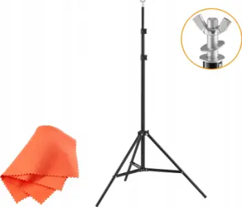 Tripod ndriçimi Freepower 225cm, mekanizëm butterfly, i zi