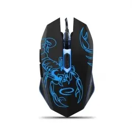 Mouse gaming Esperanza Scorpio EGM203B, 2400 dpi, me kabllo USB, blu
