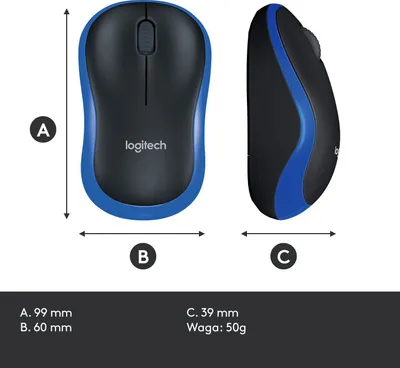 Set maus dhe mousepad Logitech M185, pa tela, me mousepad Studio Series, blu dhe grafit - 2