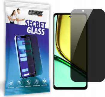 Xham mbrojtës GrizzGlass SecretGlass për Realme C67 4G, Privacy, transparent