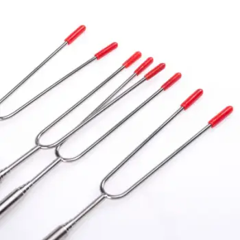 Shkopinj grill teleskopik Martes Forky Set M000279124, çelik inox, dorezë druri, shumëngjyrësh