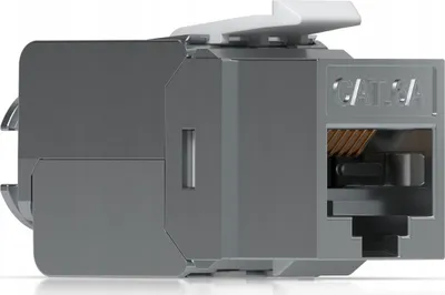Keystone pa vegla Ubiquiti, Cat6A, set 12 copë, i bardhë - 2