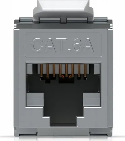 Keystone pa vegla Ubiquiti, Cat6A, set 12 copë, i bardhë - 5