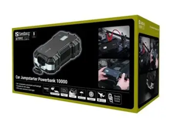 Startues makine dhe powerbank Sandberg Car Jumpstarter, 10000mAh, me elektrik, i zi