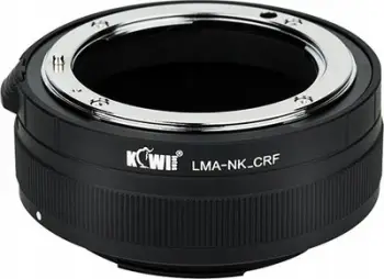 Adapter objektivi KiwiFotos për Canon RF në Nikon F, metalik, i zi