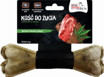 Kockë përtypëse për qen Syta Micha Chew Bone For Strong Joints, 13.5cm, paketim 2 copë