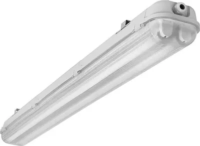 Llambë hermetike LED Kanlux MAH PLUS-136/4LED/PC, për tub LED T8 120cm G13, IP65, gri - 1