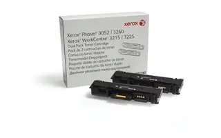 Toner Xerox 106R02782, origjinal, 2 copë, i zi
