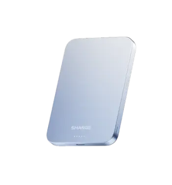 Powerbank SHARGE Aeromag, 5000mAh, i kaltër