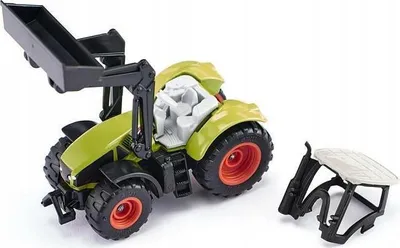 Lodër traktor Siku Claas Axion 1392, die-cast, shkalla 1:87, jeshil - 2