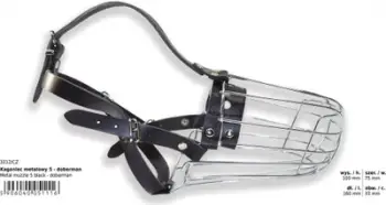 Gojore metalike Dino Muzzle 5, për Doberman