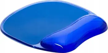 Mousepad Q-CONNECT Gel Mouse Pad For Wrist, xhel për kyçin e dorës, 23 x 20 cm, blu transparente