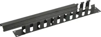 Aksesor rack Lanview RAO400BL, 19", mbulesë rrëshqitëse kabllosh, i zi