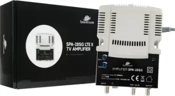 Përforcues antene Spacetronik SPA-28SG, për ndërtesa, rritje sinjali TV, gri